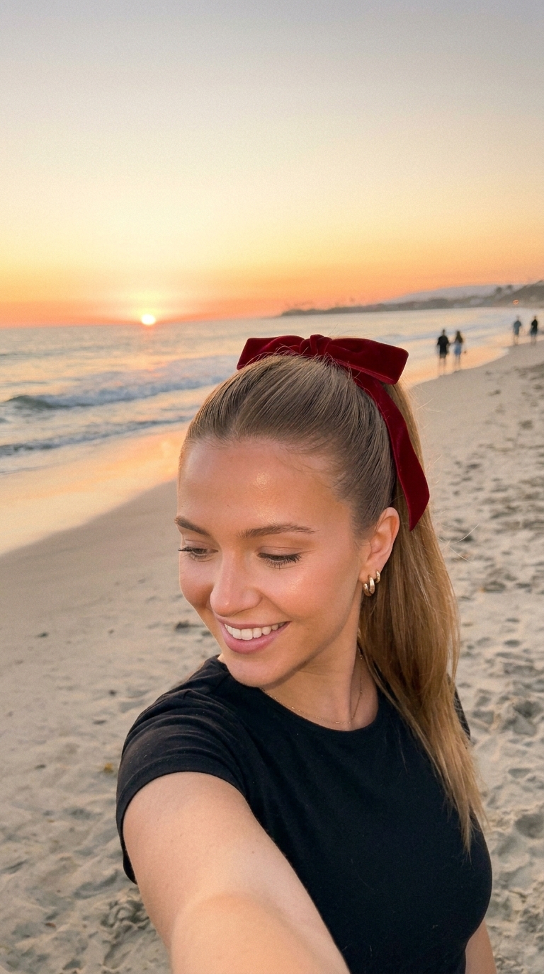 Velvet Ribbon Ponytail