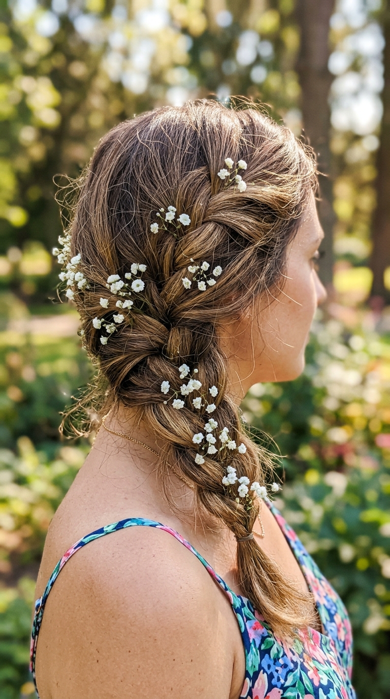 Floral Bohemian Braid